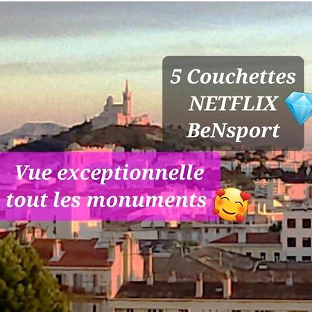 Sublime 2 Pieces Vue Incroyable Mer Et Tout Les Monuments De Marseille Ngoại thất bức ảnh