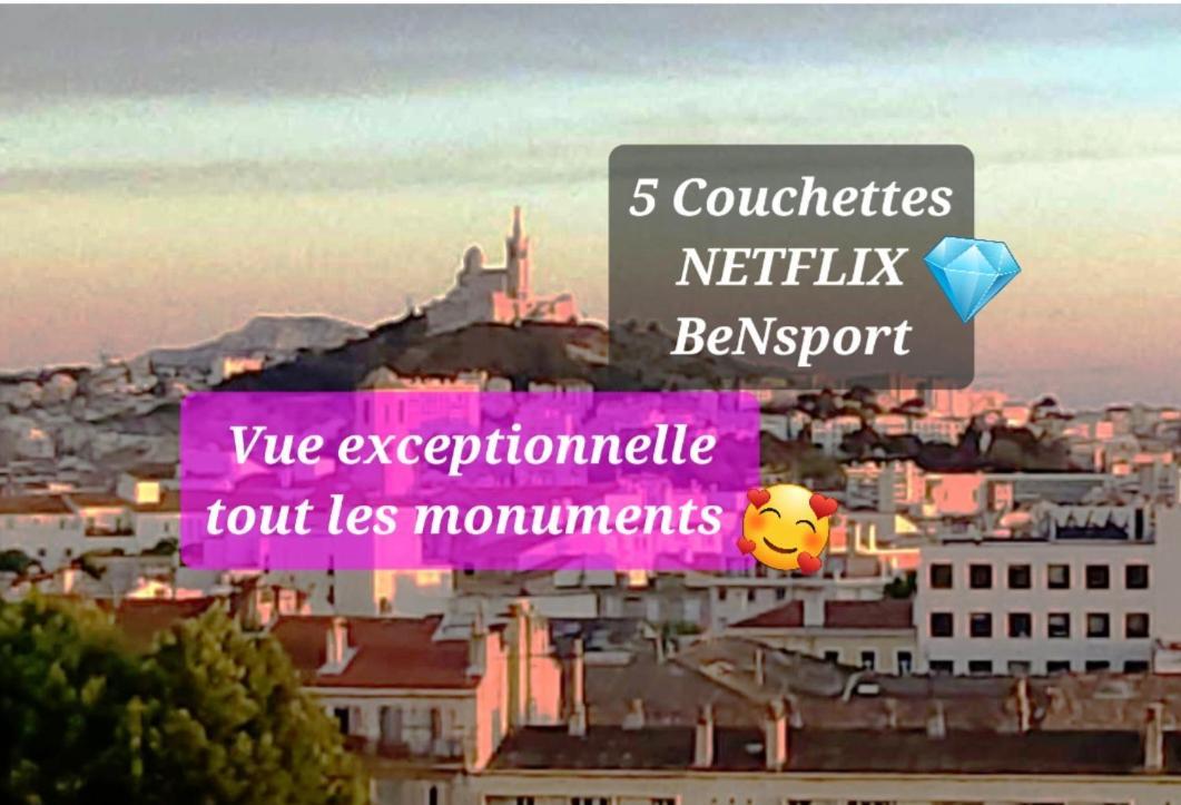 Sublime 2 Pieces Vue Incroyable Mer Et Tout Les Monuments De Marseille Ngoại thất bức ảnh